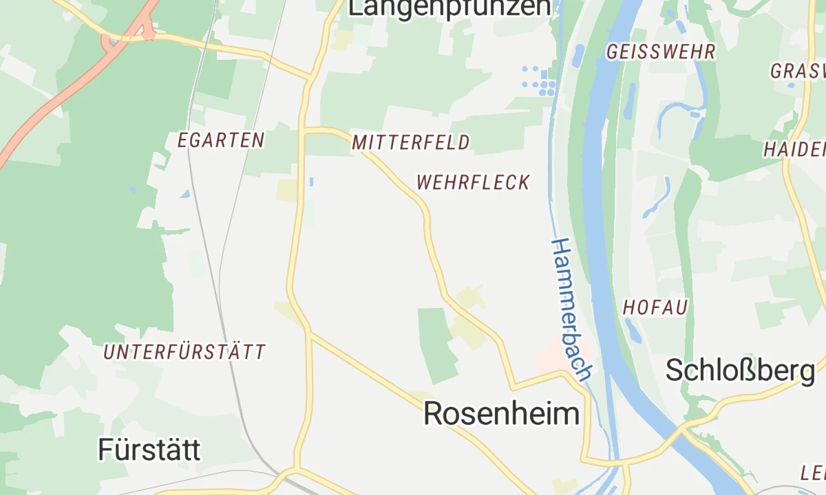 Kartenansicht Schön Klinik Roseneck Standort Rosenheim