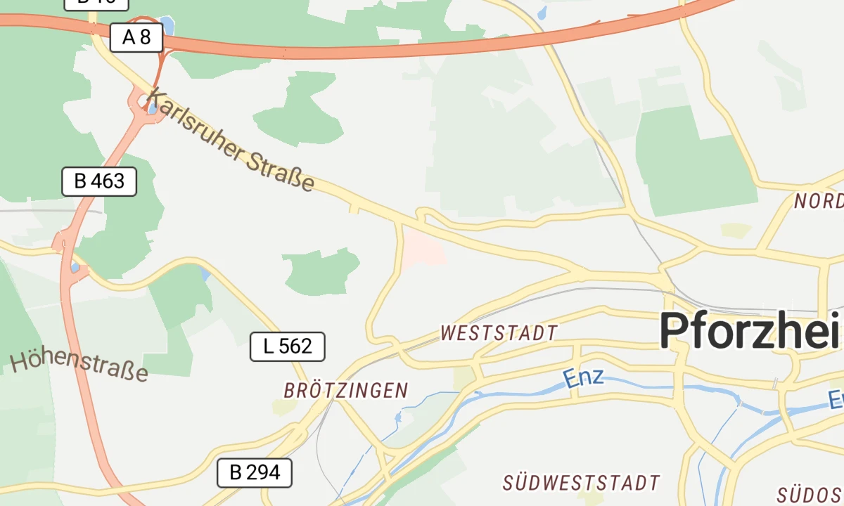 Kartenansicht Siloah St. Trudpert Klinikum