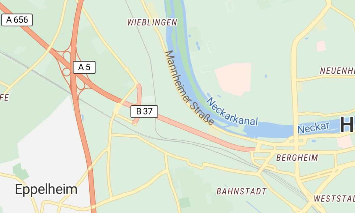 Kartenansicht SRH Kurpfalzkrankenhaus Heidelberg