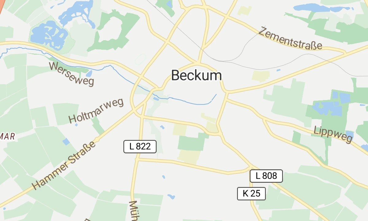 Kartenansicht St. Elisabeth-Hospital Beckum