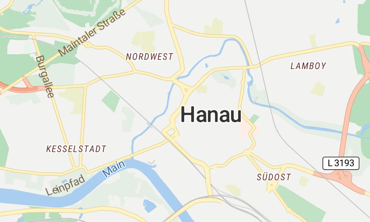 Kartenansicht St. Vinzenz Krankenhaus Hanau