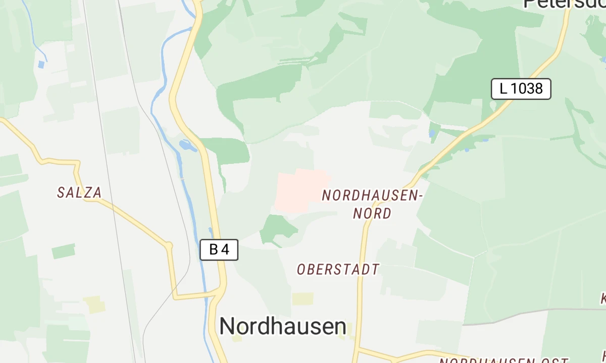 Kartenansicht Südharz Klinikum Nordhausen