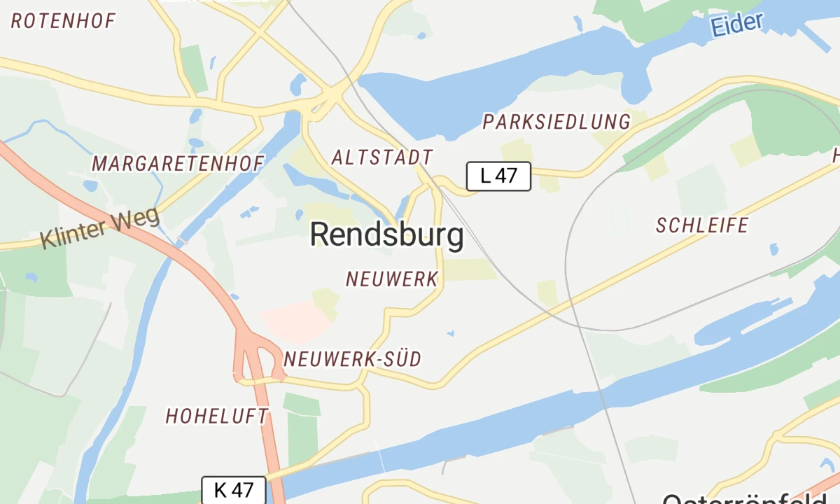 Kartenansicht Tagesklinik Baumhaus Rendsburg