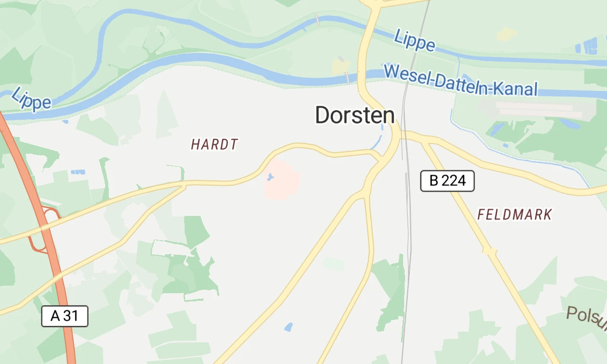 Kartenansicht Tagesklinik Dorsten