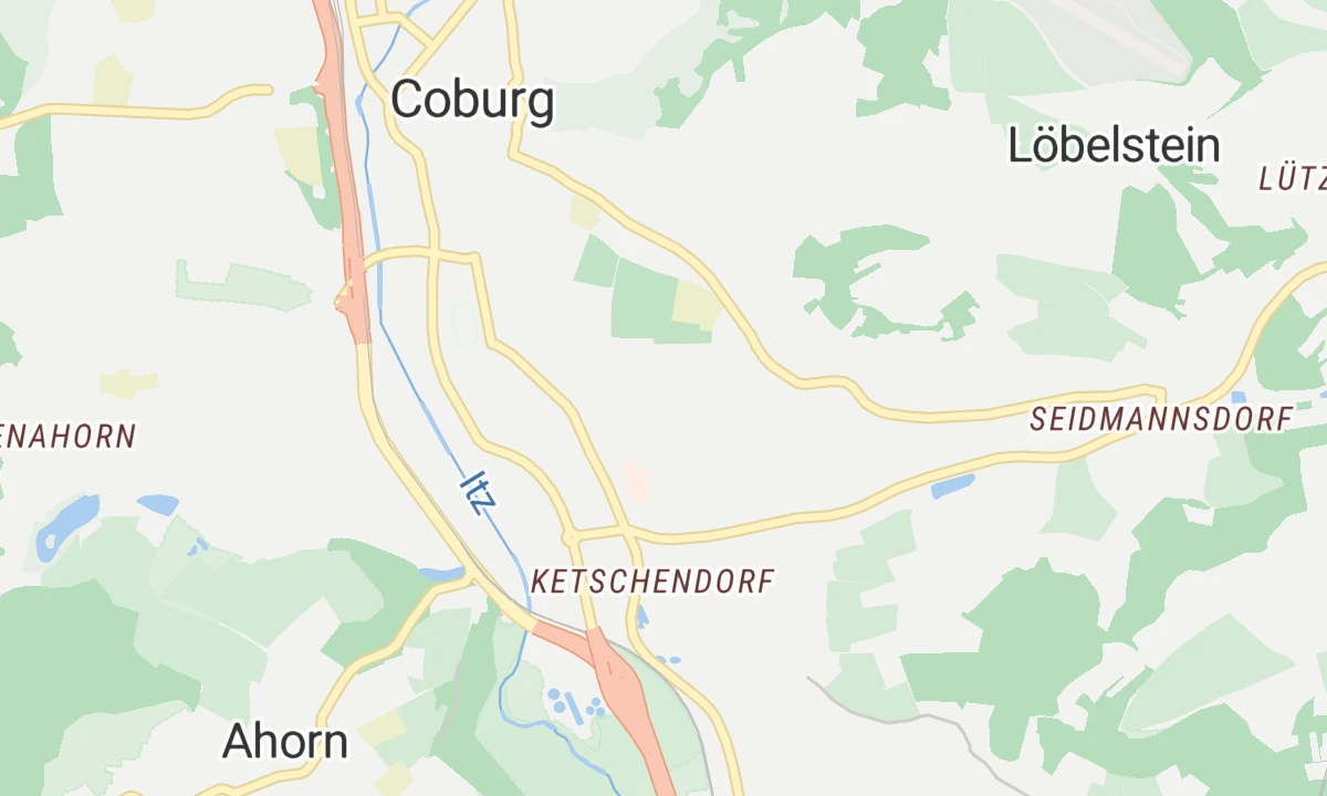 Kartenansicht Tagesklinik für Psychiatrie, Psychotherapie und Psychosomatik in Coburg