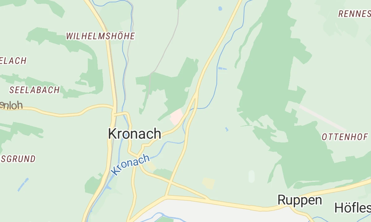 Kartenansicht Tagesklinik für Psychiatrie, Psychotherapie und Psychosomatik in Kronach