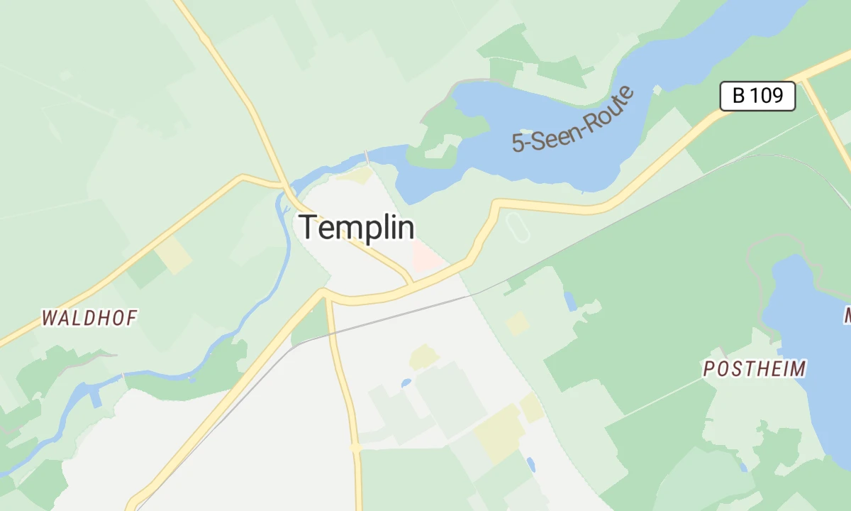 Kartenansicht Tagesklinik für Psychiatrie und Psychotherapie für Erwachsene (Templin)