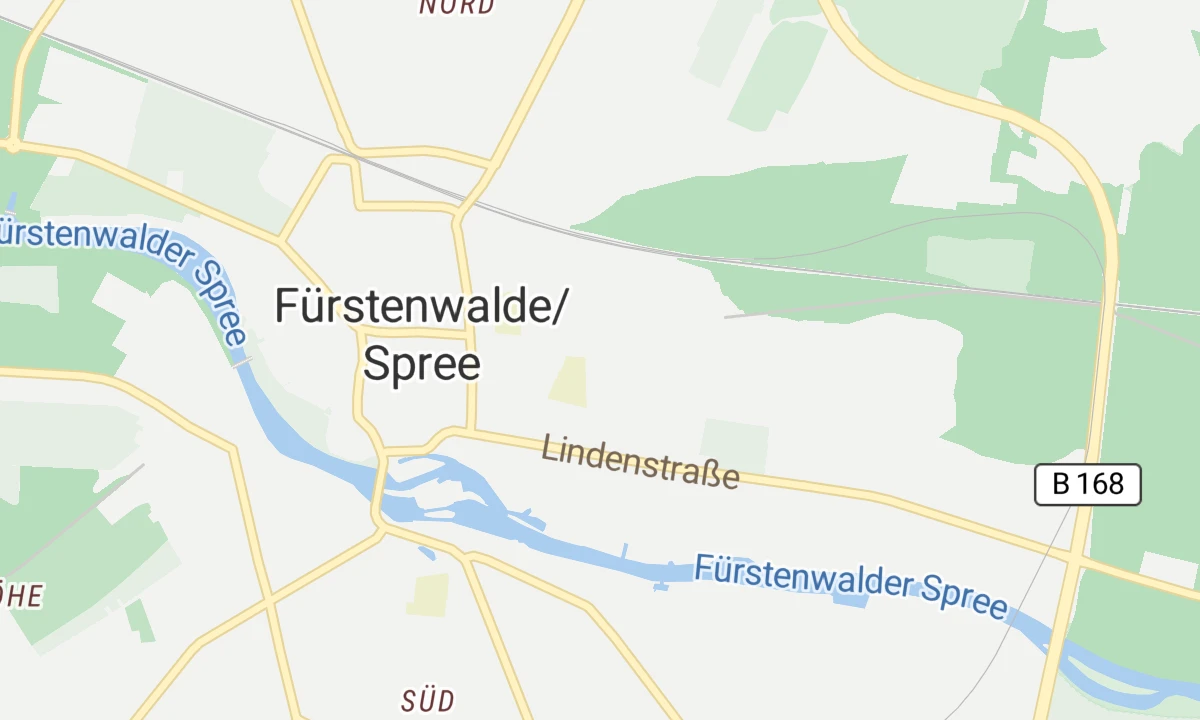 Kartenansicht Tagesklinik Fürstenwalde