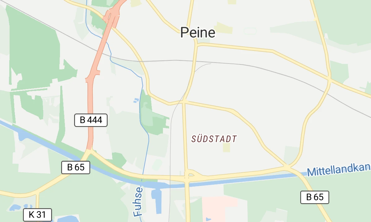 Kartenansicht Tagesklinik Peine