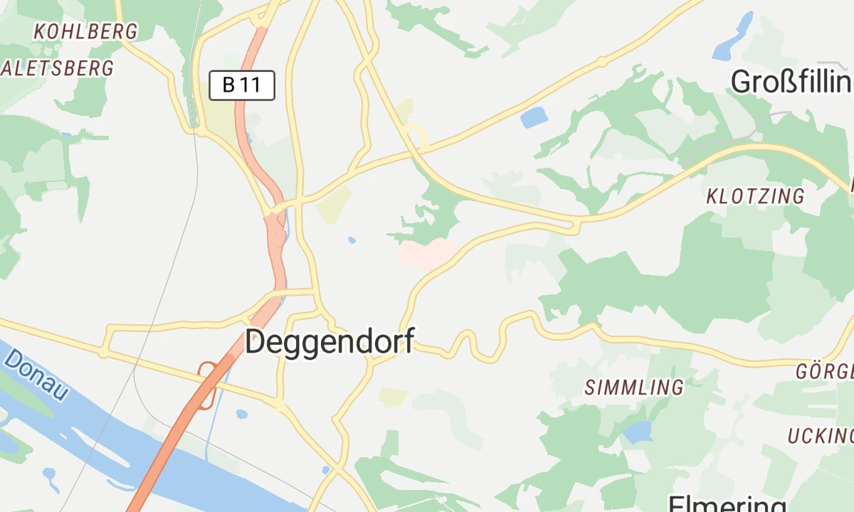 Kartenansicht Tagesklinik und Institutsambulanz für Kinder- und Jugendpsychiatrie, Psychotherapie und Psychosomatik (Donauisar Klinikum Deggendorf)