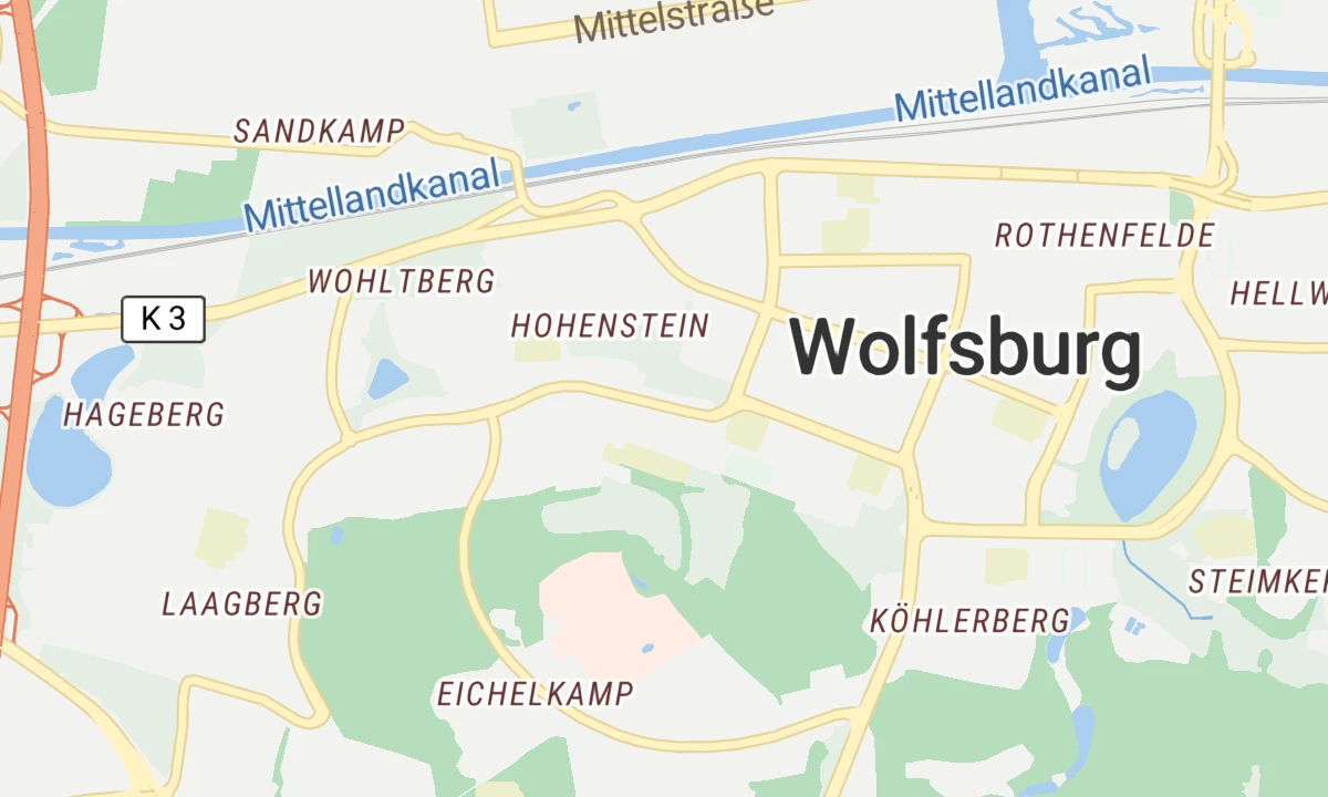 Kartenansicht Tagesklinik Wolfsburg Erwachsene und KJP