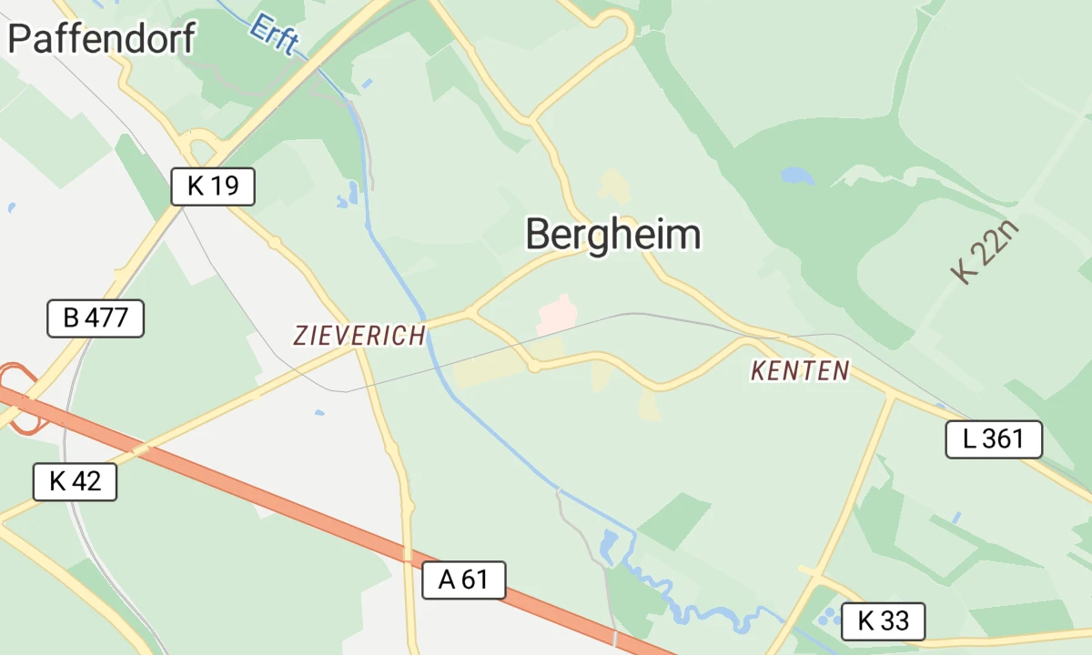 Kartenansicht Therapiezentrum Bergheim