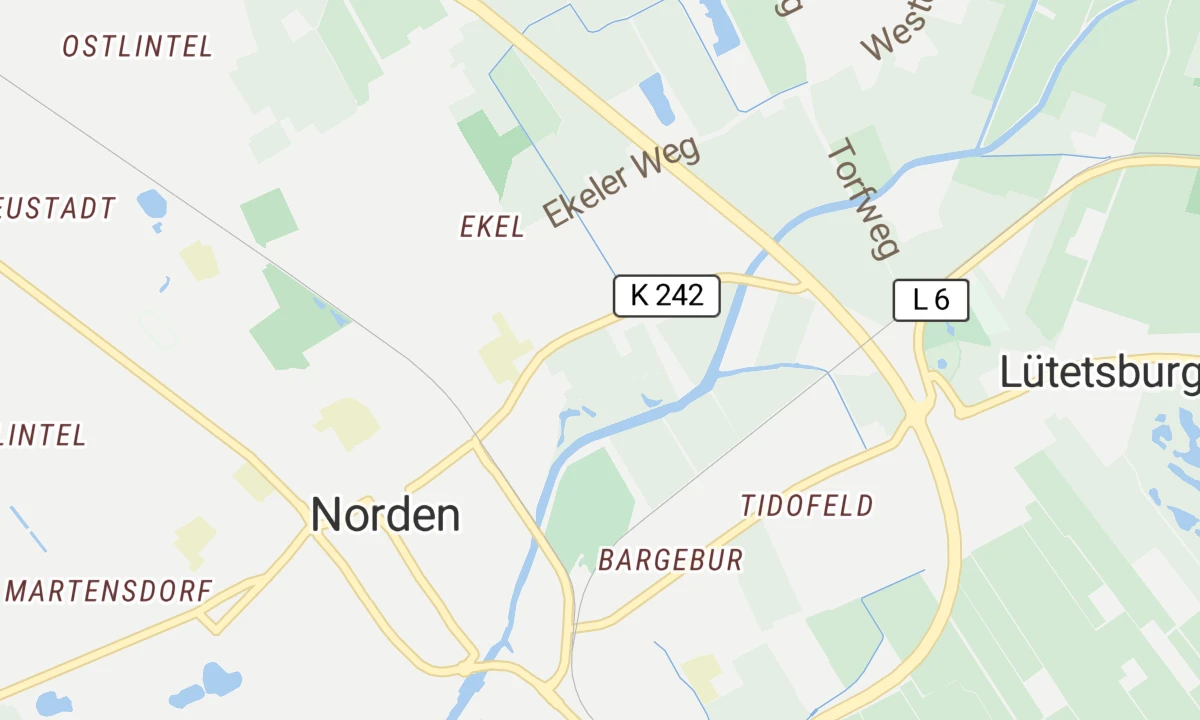 Kartenansicht Ubbo-Emmius-Klinik, RGZ Norden