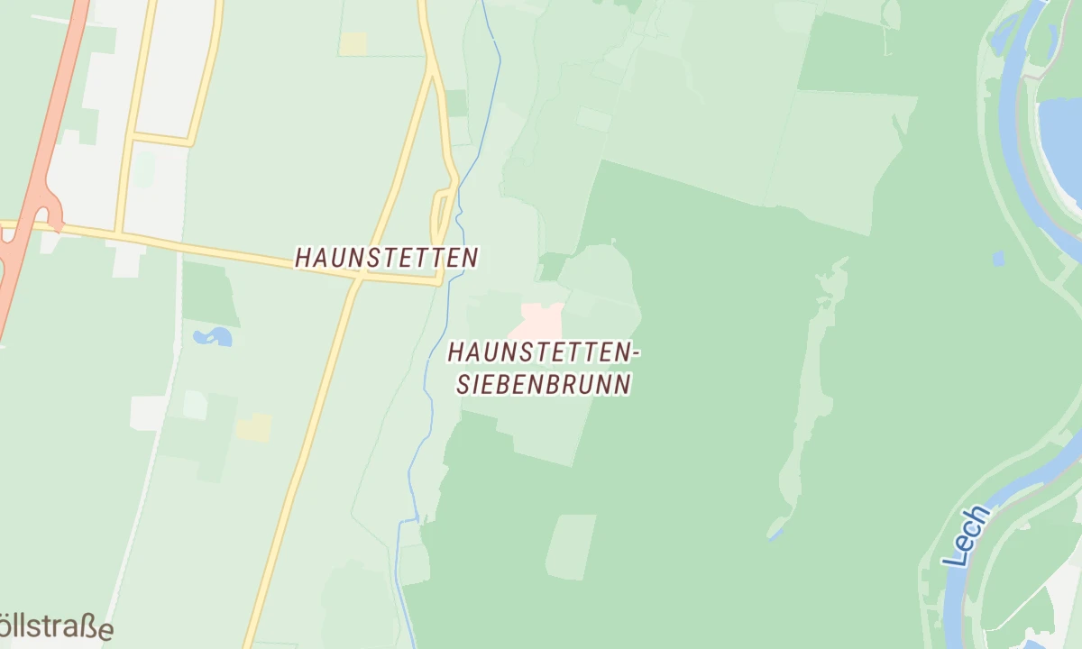 Kartenansicht Universitätsklinikum Augsburg - Medizincampus Süd