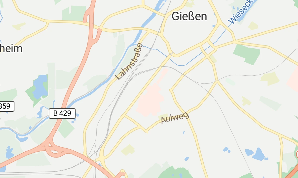 Kartenansicht Universitätsklinikum Gießen und Marburg (Gießen)