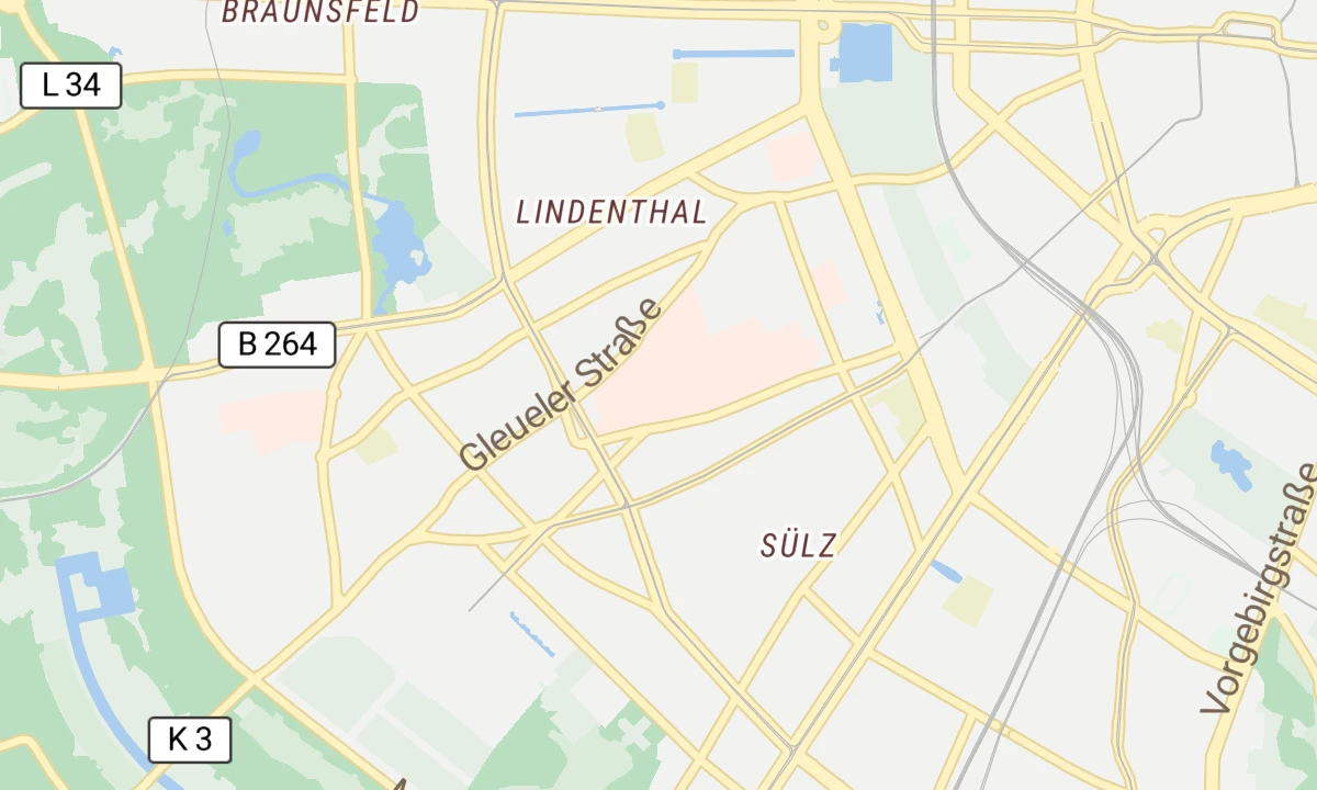 Kartenansicht Universitätsklinikum Köln