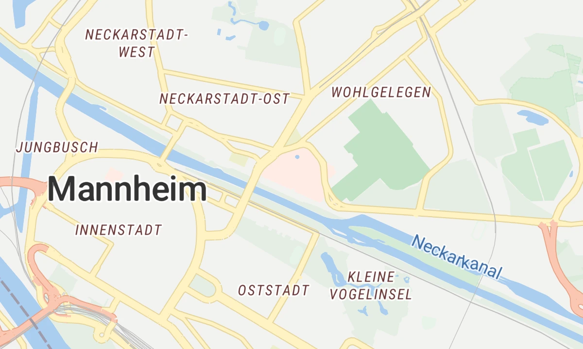 Kartenansicht Universitätsklinikum Mannheim