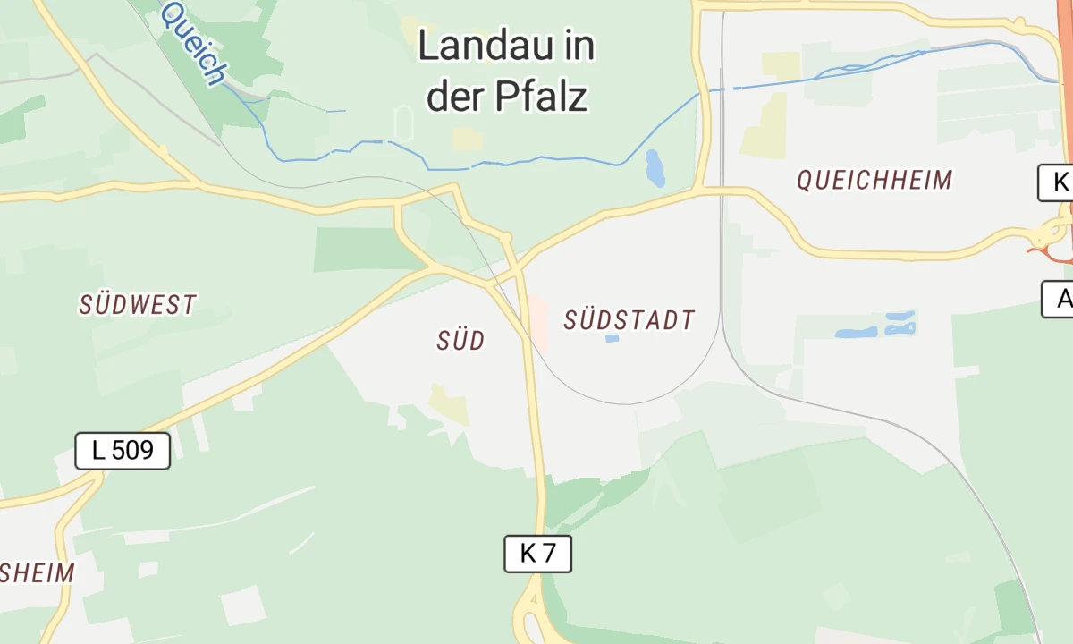 Kartenansicht Vinzentius-Krankenhaus Landau