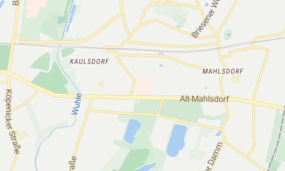 Kartenansicht Vivantes Klinikum Kaulsdorf