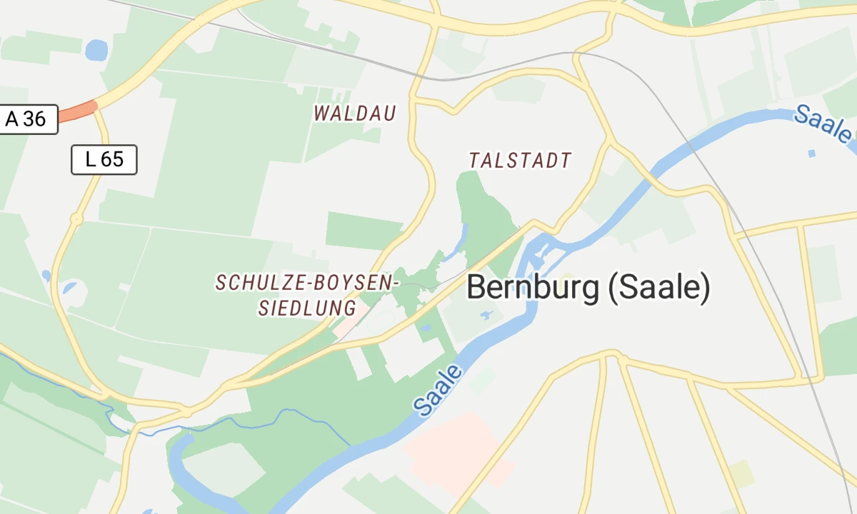Kartenansicht Waldklinik Bernburg