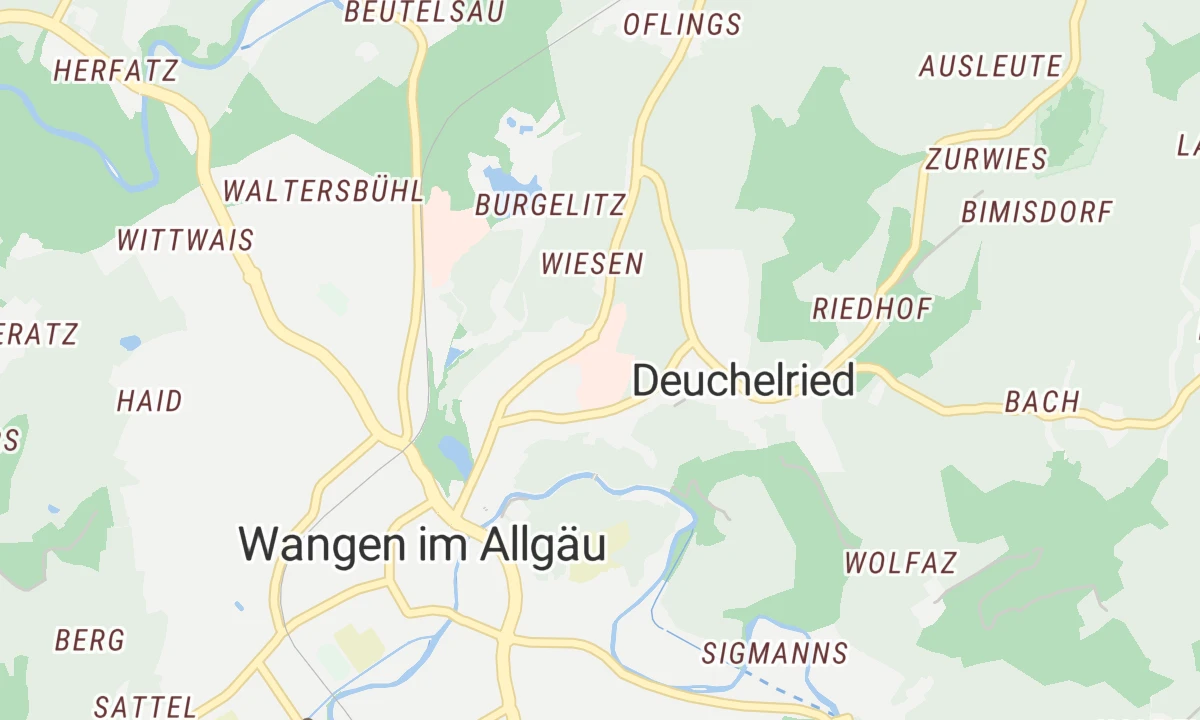Kartenansicht Westallgäu-Klinikum