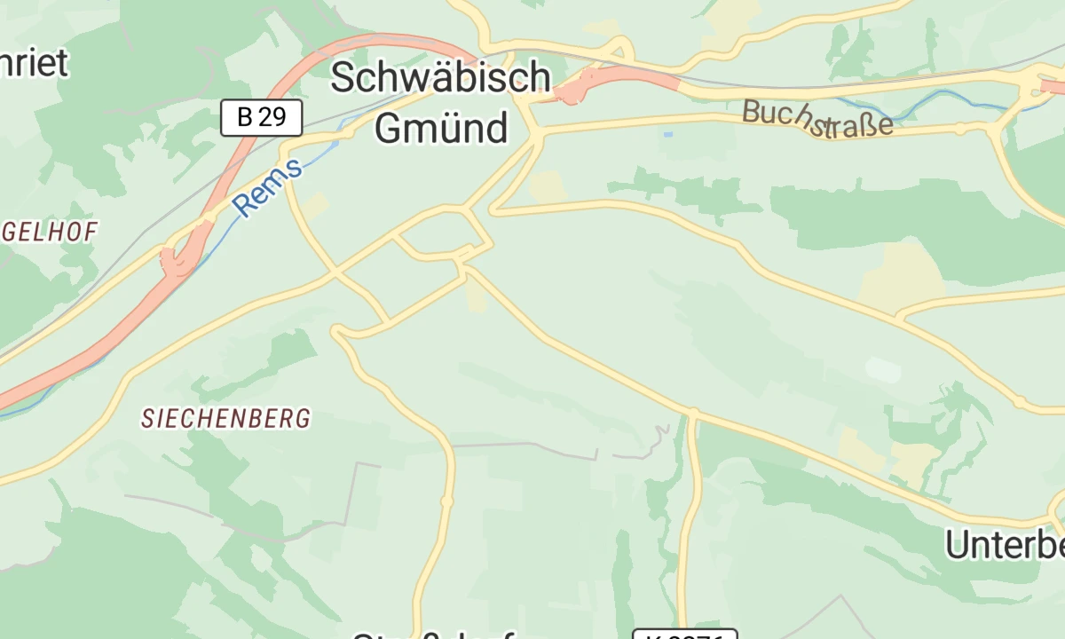Kartenansicht ZfP Klinikum Schloß Winnenden, Standort Schwäbisch Gmünd