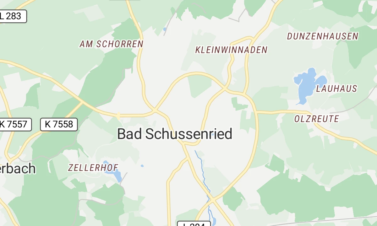 Kartenansicht ZfP Südwürttemberg Krankenhaus Bad Schussenried