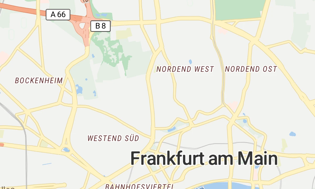Kartenansicht Aesthetic Quartier Frankfurt