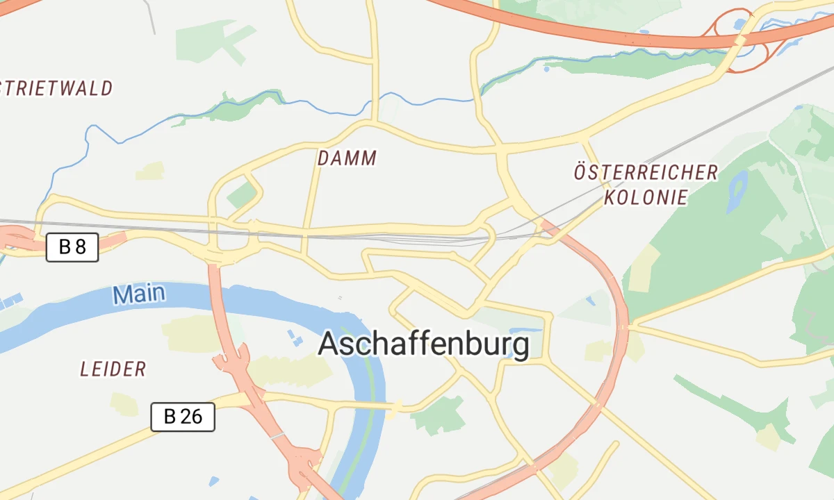Kartenansicht Clinic im Centrum - Clinic für plastische Chirurgie am Untermain