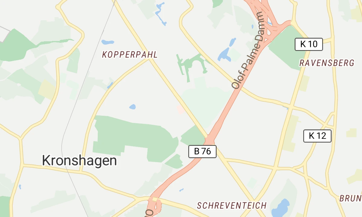 Kartenansicht Kosmed-Klinik Kiel