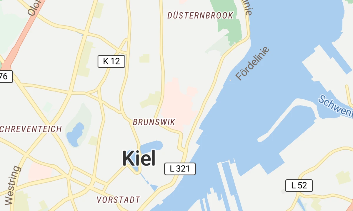 Kartenansicht Neurozentrum Universitätsklinikum Schleswig-Holstein Campus Kiel