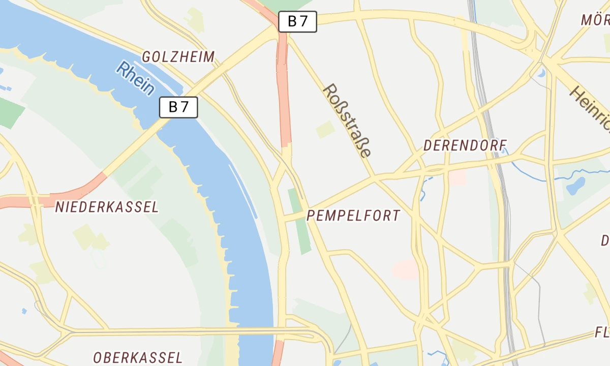 Kartenansicht Röntgeninstitut Düsseldorf - Standort Kaiserswerther Straße