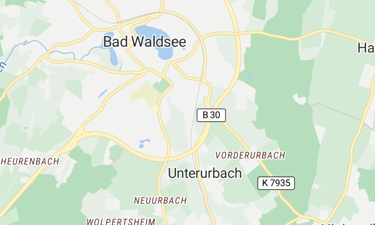 Kartenansicht Vincera Klinik Bad Waldsee