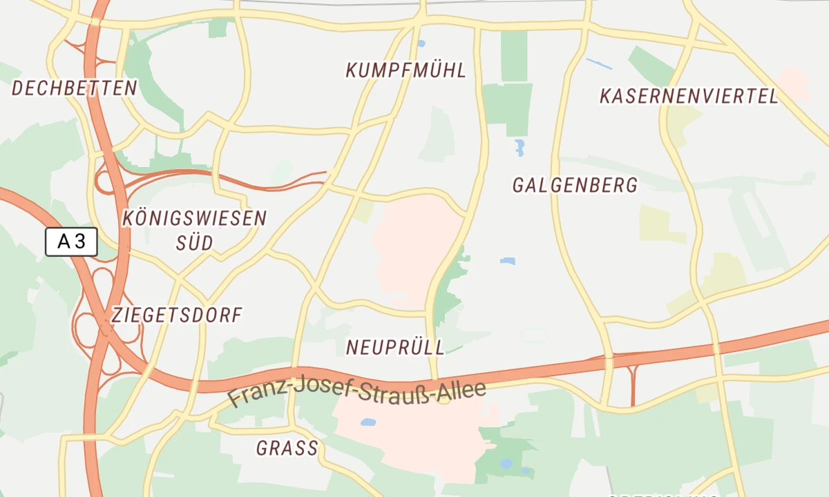Kartenansicht medbo komfort+ | Wahlleistungsstation medbo Bezirksklinikum Wöllershof