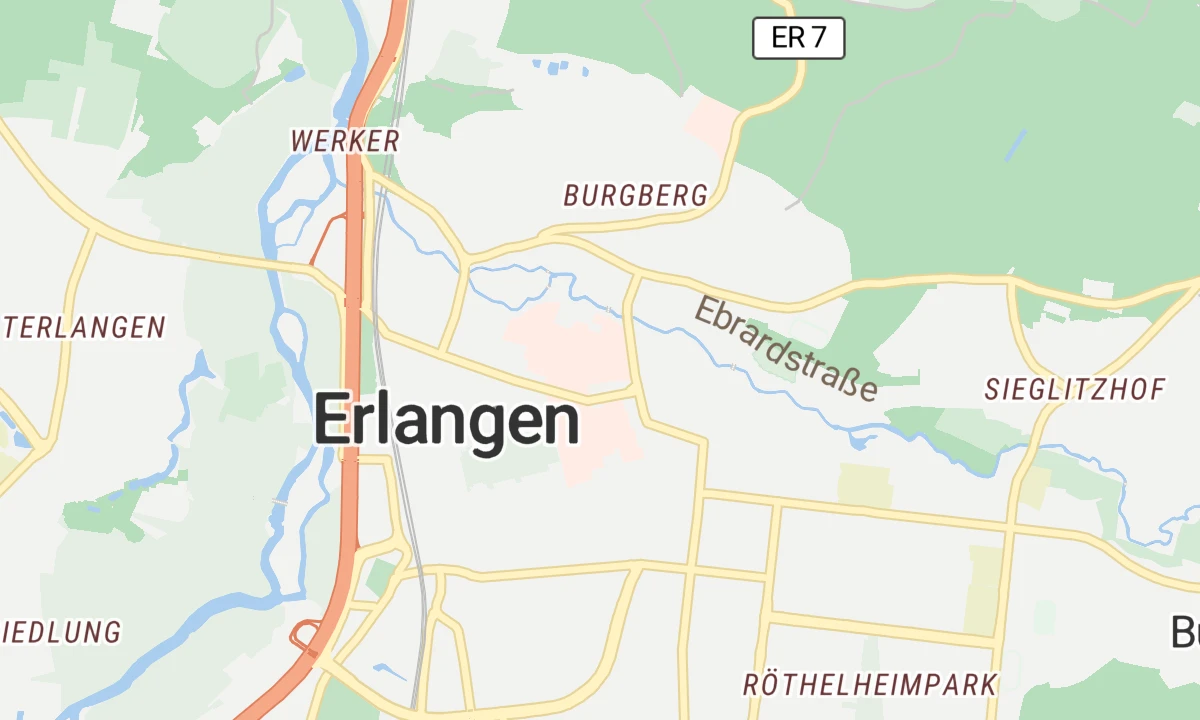 Kartenansicht Zentrum für Periodische Systemische Autoinflammatorische Erkrankungen Erlangen