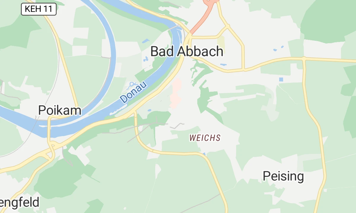 Kartenansicht Asklepios Zentrum für Rehabilitation Bad Abbach