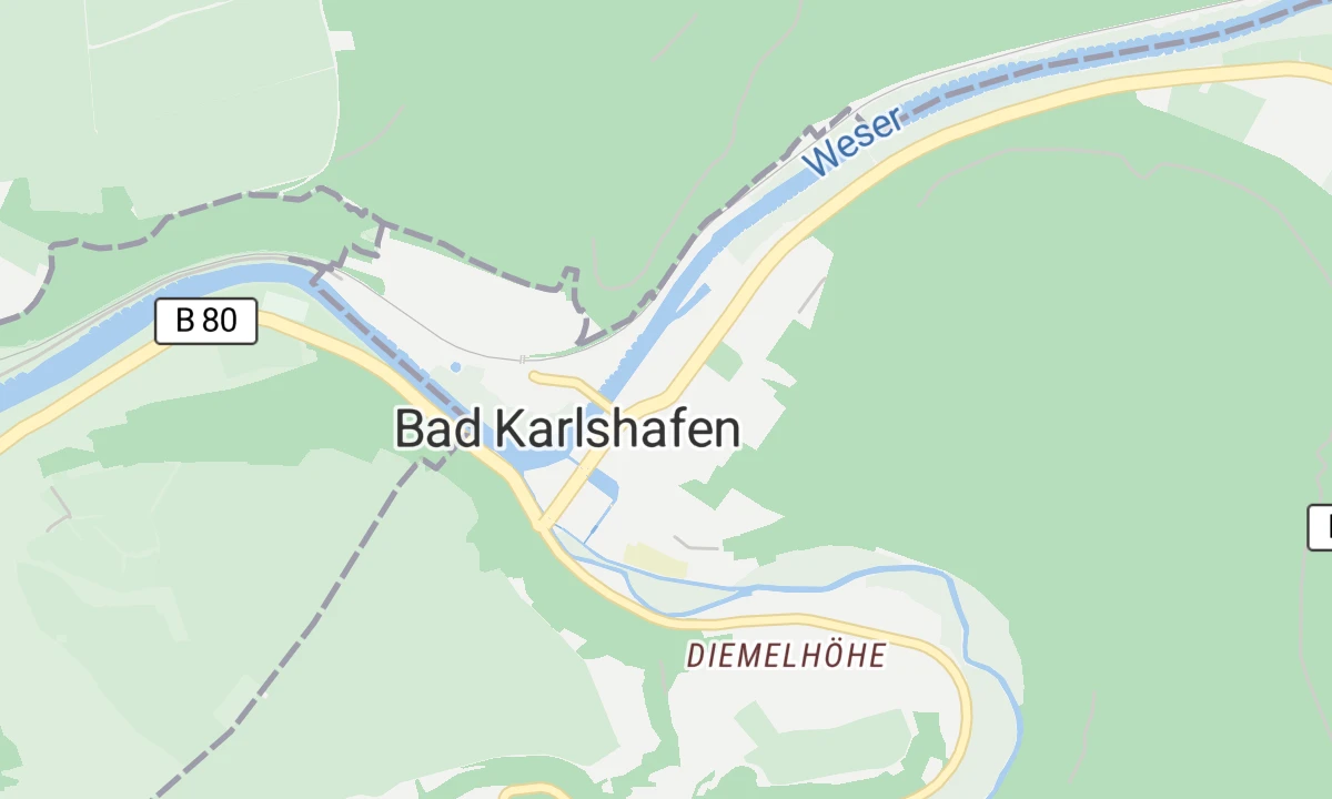 Kartenansicht Dr. Ebel Fachklinik - Klinik Carolinum Bad Karlshafen