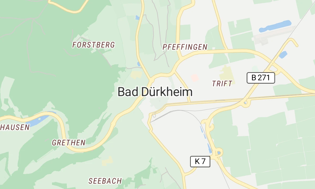 Kartenansicht Median Klinik für Psychosomatik Bad Dürkheim