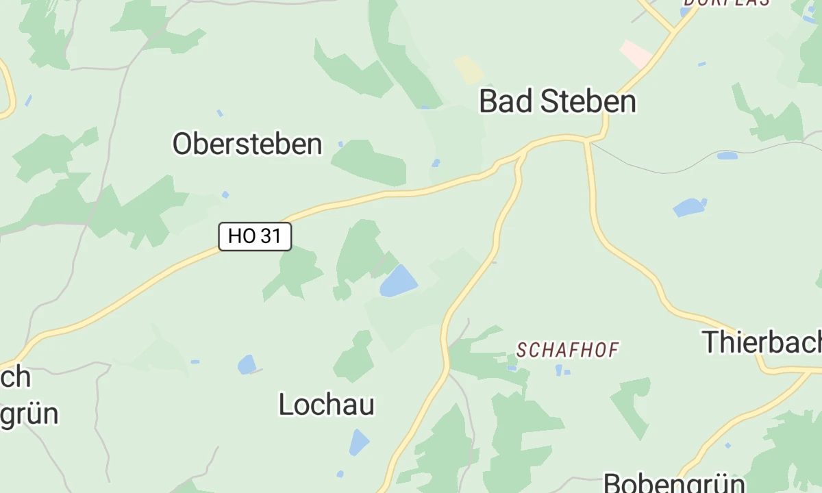 Kartenansicht Reha-Zentrum Bad Steben - Klinik Franken