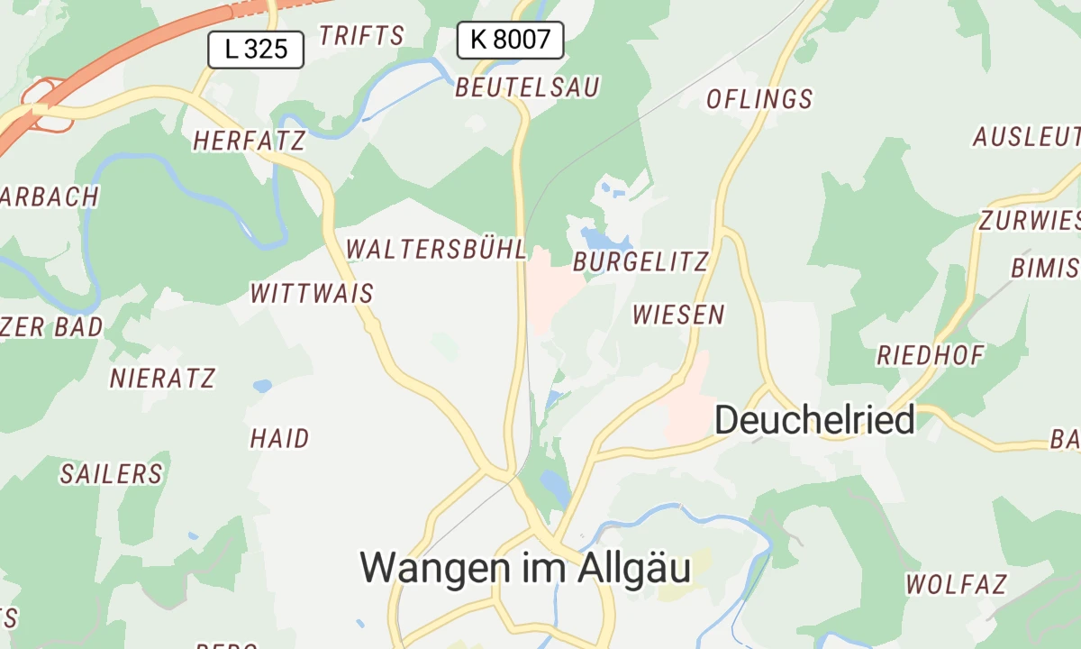 Kartenansicht Waldburg-Zeil Fachklinik Wangen